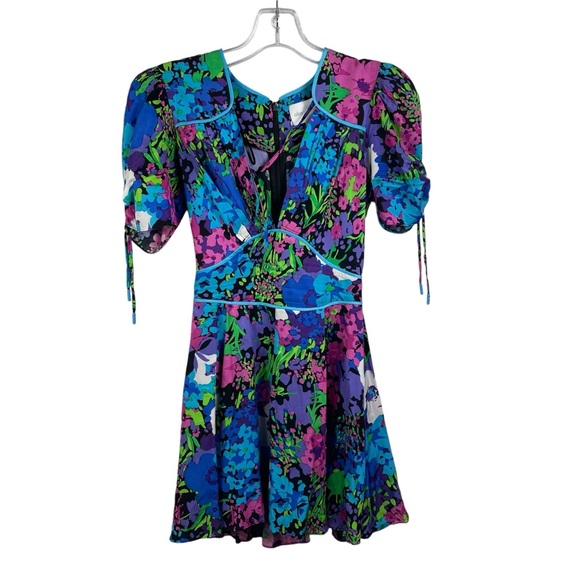 NWT Alice McCall Midnight Radio Mini Dress in Glacier - Picture 2 of 5